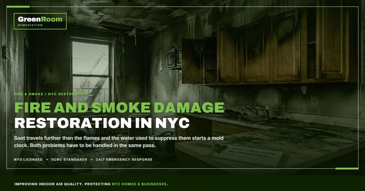 Fire and Smoke Damage in NYC: What Restoration Involves and Why Mold Follows | NYC Mold Remediation & Water Damage Restoration