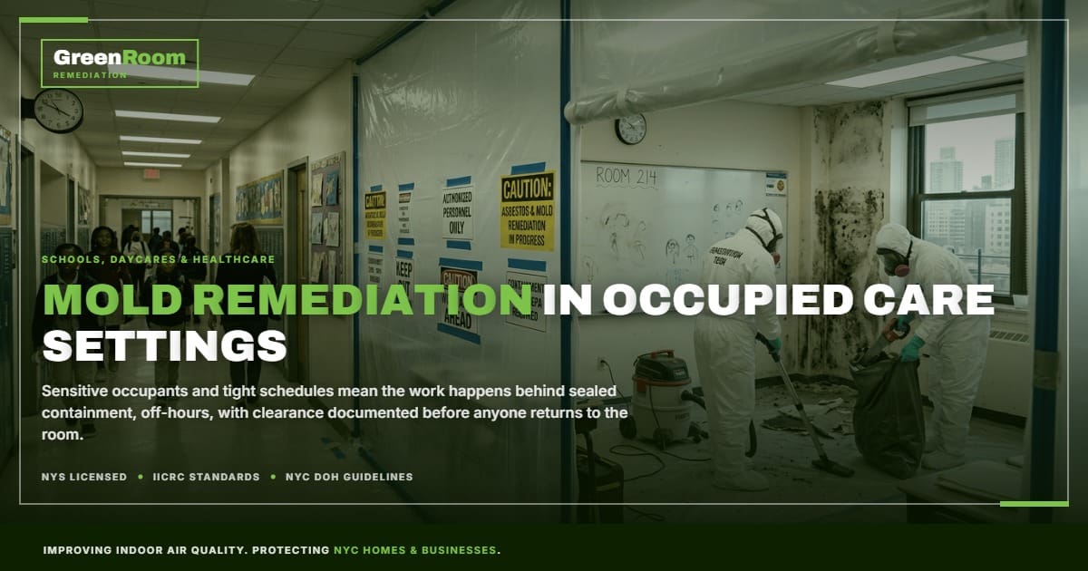 Mold Remediation for NYC Schools, Daycares, and Healthcare Facilities | NYC Mold Remediation & Water Damage Restoration
